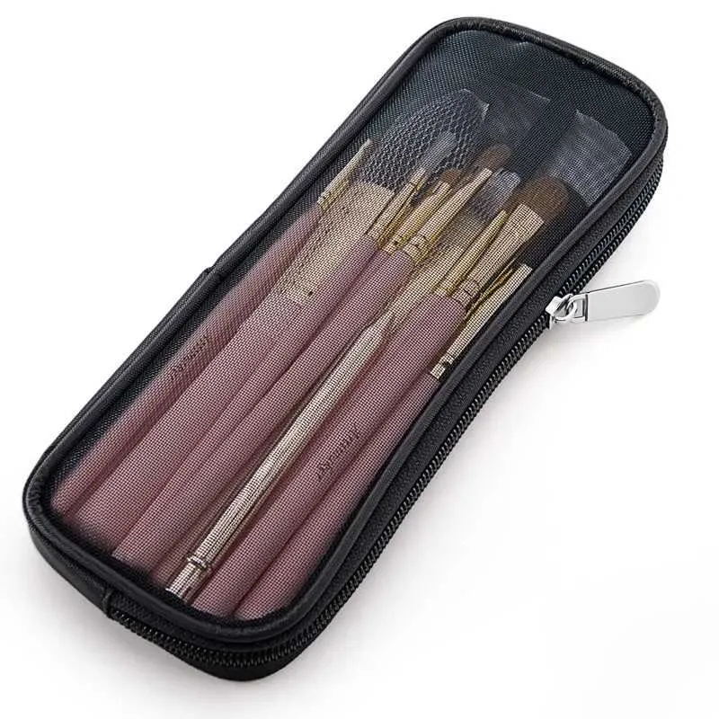 Make-up-Pinsel Reise-Make-up-Organizer Herren Beauty-Tools Mesh Dopp Kit Wäschesack Zubehör Y241023_voghion.com
