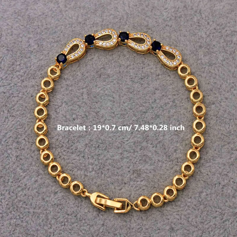 Jewelry Accessories Fashion Bracelets for Women Wedding Anniversary Birthday Gift Gold Color Red Green Zircon_voghion.com