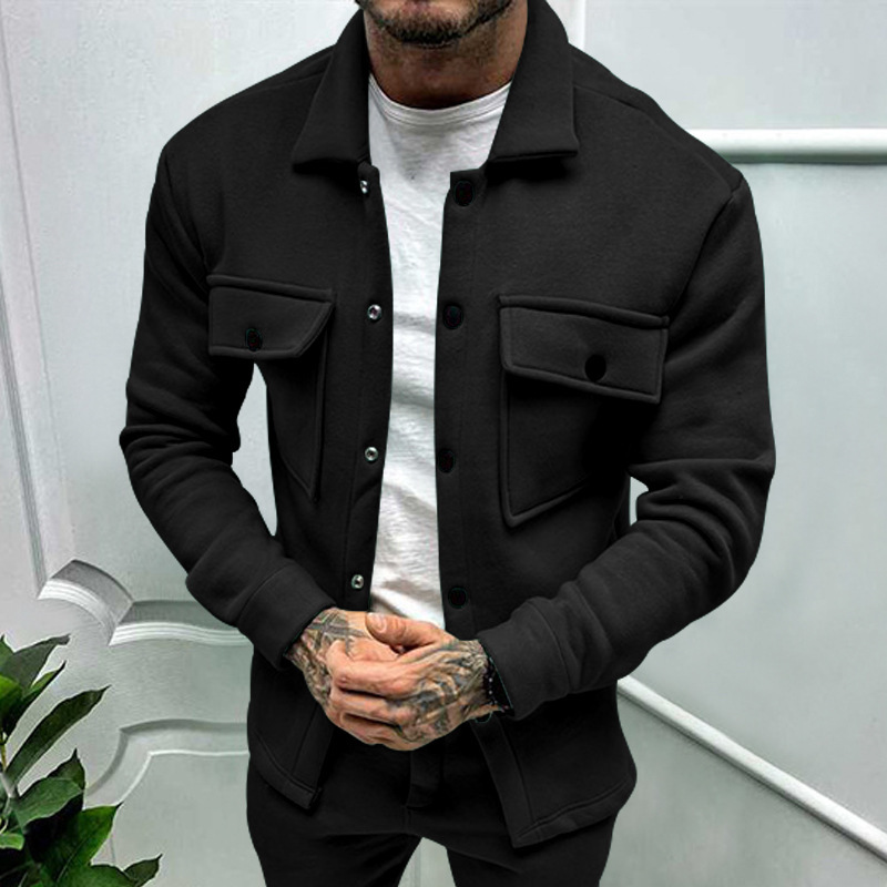 2024 Winter Neue Plüsch Mode Casual Jacken Trendy Herrenbekleidung_voghion.com