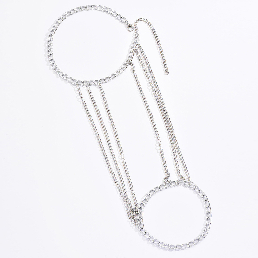 DZ0337 métal suspendu cou côté corps femmes mode Sexy multi couches épaule chaîne accessoires été_voghion.com