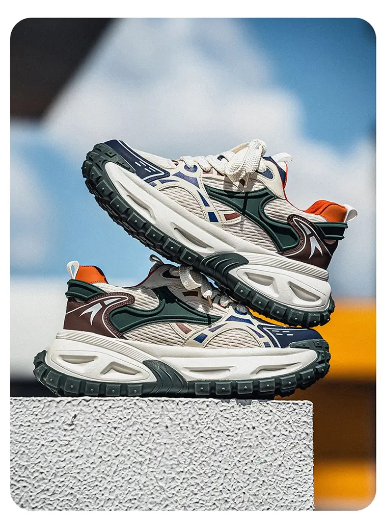 Chaussures de sport antidérapantes pour hommes, chaussures décontractées à plateforme rehaussante, chaussures tendance pour papa_voghion.com