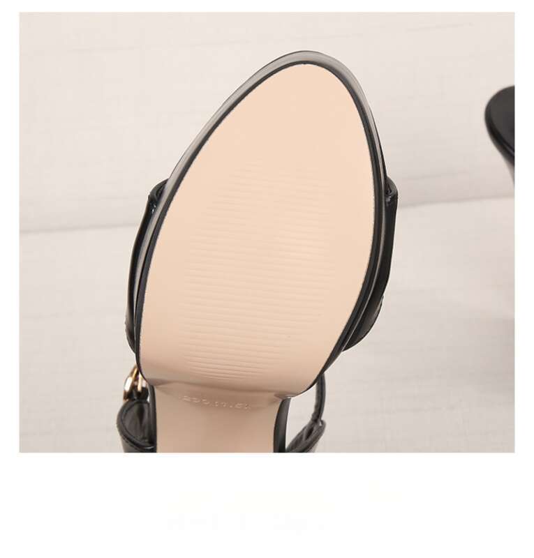 2025 Nouvelle Mode Décontracté Boucle Plate-Forme Imperméable Professionnel Affaires Mariage Super Haut Talon Femmes Sandales_voghion.com