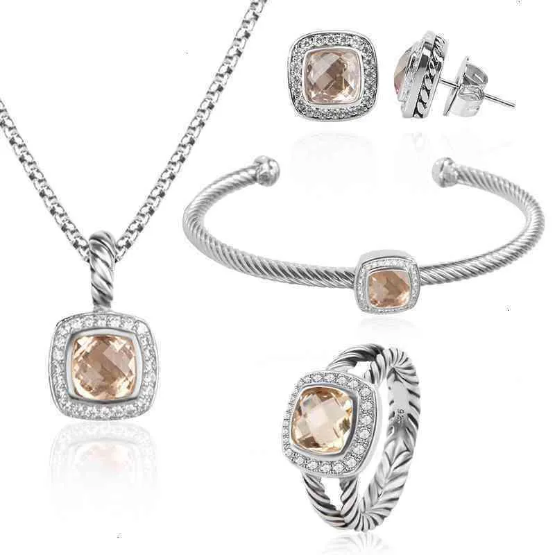High Jewelry Bracelets Pendant Necklaces Designers Woman Rings Bracelet Women Set Quality Topaz Zircon Sets For Womens_voghion.com