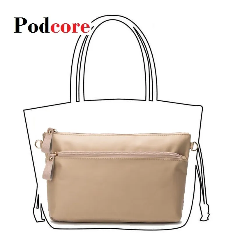 Geldbörse Nylon Große Einkaufstasche Organizer Einsatz Damen Handtasche Organizer Neceser Maquille Mujer 240724_voghion.com