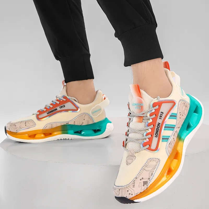 2024 New Flying Woven Breathable Men'S All Fashion Student Sports Leisure Outdoor Running Shoes_voghion.com