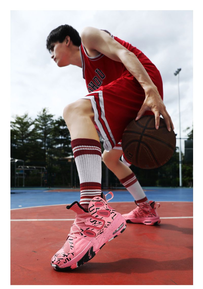 Pratici stivali da combattimento alti da basket Kobe, scarpe sportive antiscivolo resistenti all'usura, assorbimento degli urti da parte degli studenti_voghion.com