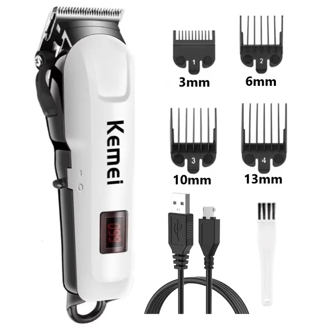 Elektrischer kabelloser Haartrimmer für Herren, professioneller Haarschneider, wiederaufladbar, Modell 809A_voghion.com