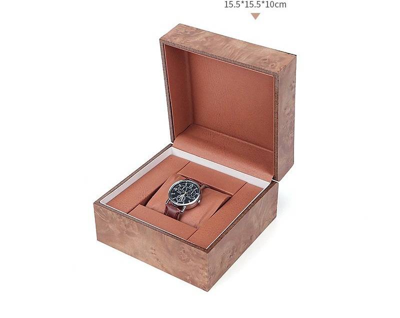 Luxuriöse Uhrenbox aus Holz mit Klappdeckel – Handgefertigte Aufbewahrungsbox für Schmuck und Uhren für Damen und Herren – Elegante Geschenkbox aus Holz für Uhren und Accessoires_voghion.com
