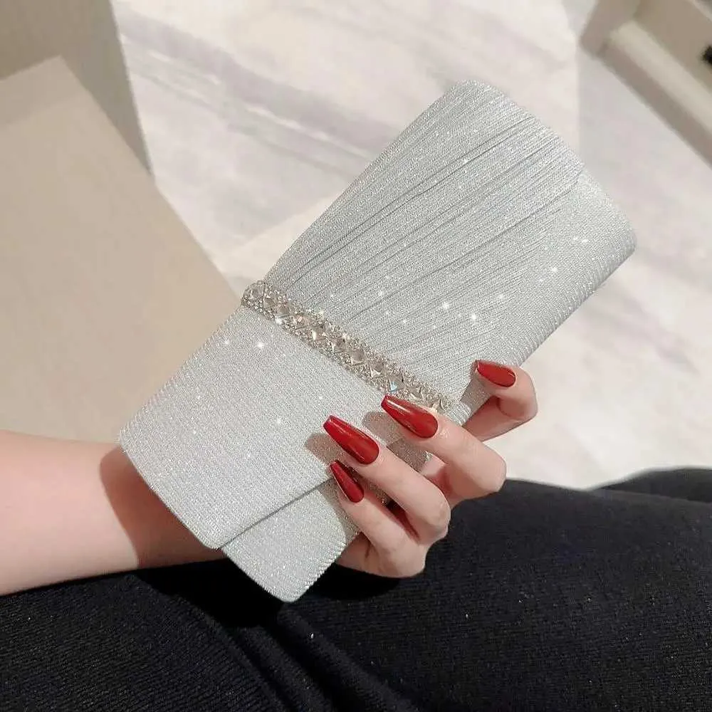 Mini Shoulder Cross 2024 Hit Party Evening Handbag and Wallet Womens Travel Clutch Shining Dinner Bag Y241019_voghion.com