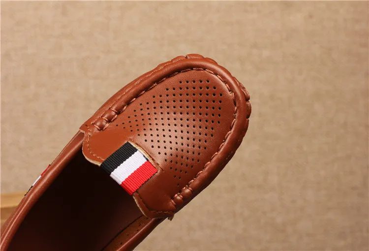 Kinder PU Leder Jugend Casual Style Weiche Bequeme Halbschuhe Schlupfschuhe Kleinkinder Schuhe Größe 21 - 36_voghion.com