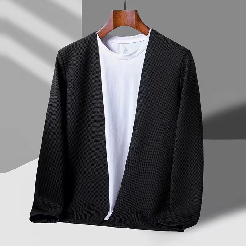2024 new solid color cardigan knitted series Korean sweater one piece Douyin same style knitted jacket thin_voghion.com