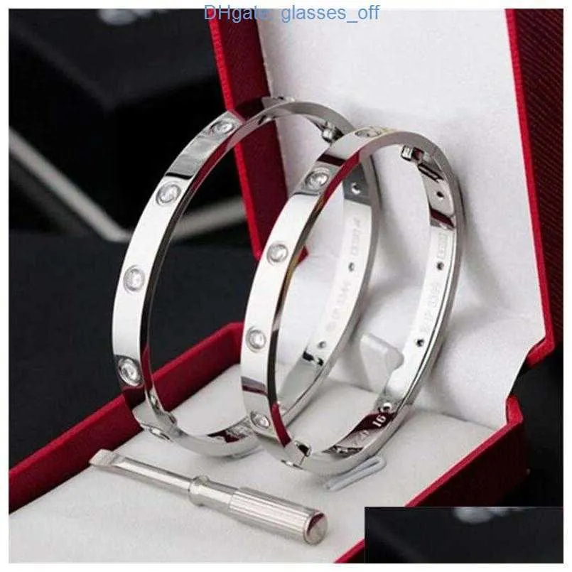Bangle High End Screwdriver Love Bracelt Fashion Unisex Cuff Bracelet Stainless Steel Plated Gold Jewelry Womens And_voghion.com