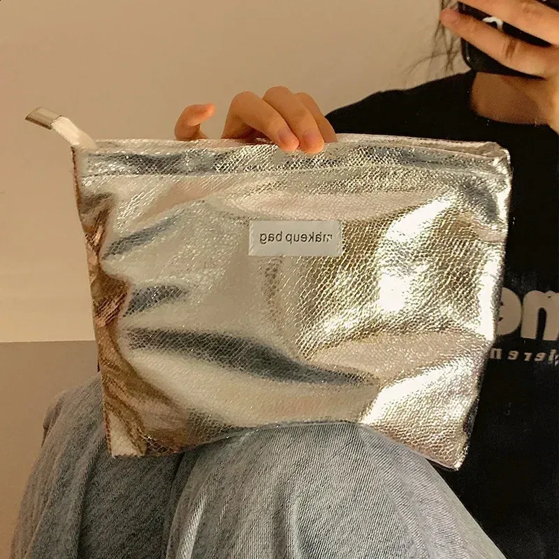 Velkokapacitní dámská make-up taška dámská cestovní kosmetická toaletní taška úložný pouzdro kabelka módní přenosná brilantní make_voghion.com