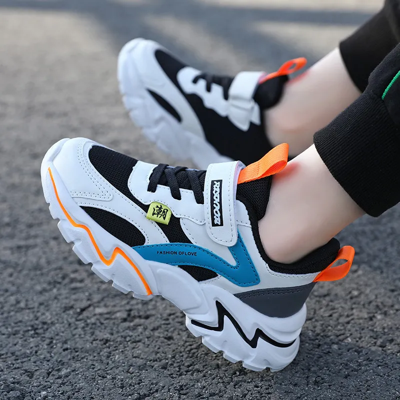 New Boy Tenis Sneakers Kids Sport Running Casual Girls Walking Kidsnest Leather Soft Soled Children Small White Shoes_voghion.com
