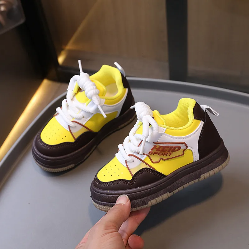 Designer Thick Bottom Versatile Kids Trainers Cutefeet for Toddler Fashion boy School Leisure Tennis Shoes Non-slip_voghion.com