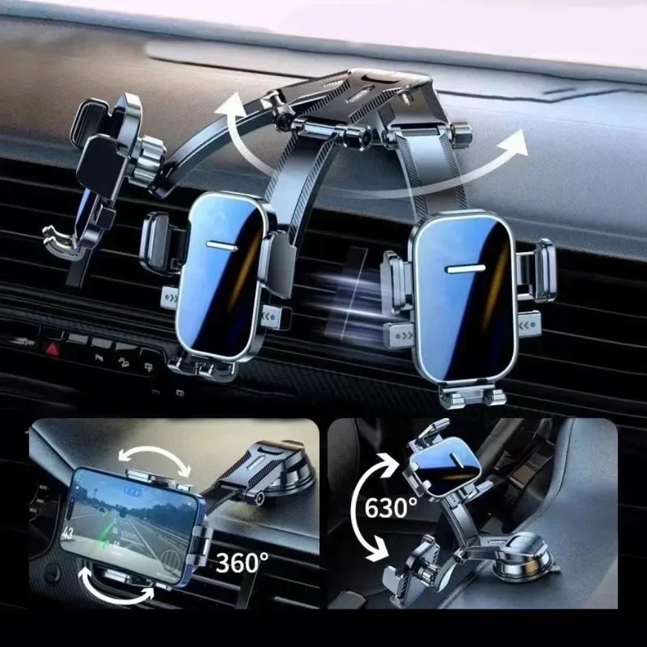 Magsafe Heavy Duty Car Phone Holder – Multifunction Dashboard Mount With Magnetic Suction For All Smartphones_voghion.com