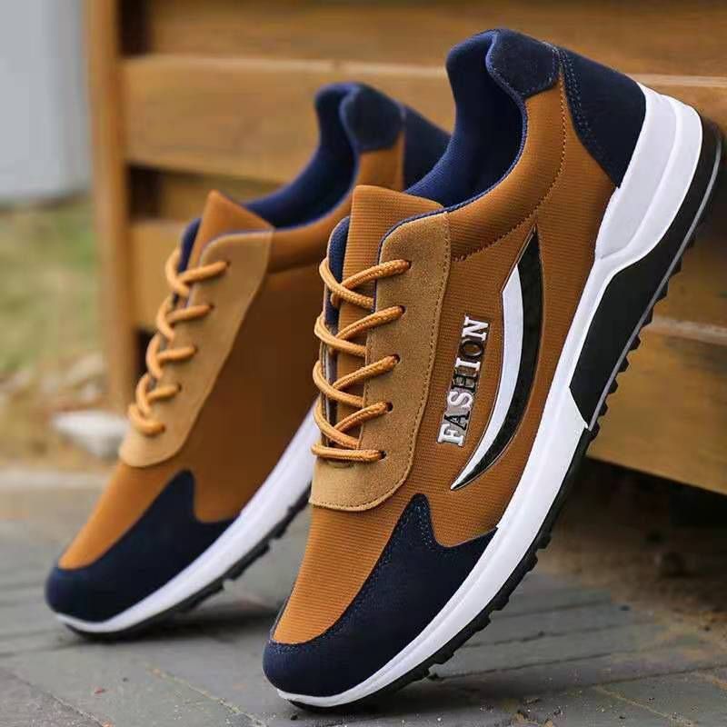 New Autumn Korean Breathable Running Foreign Trade Fashion Sneaker Men's Casual Shoes_voghion.com