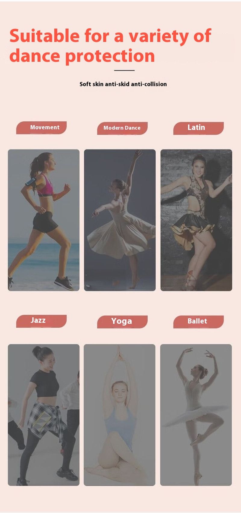Sports Knee Protectors, Women's Joint Thickening, Anti slip, Posture, Kneeg Dance, Yoga_voghion.com