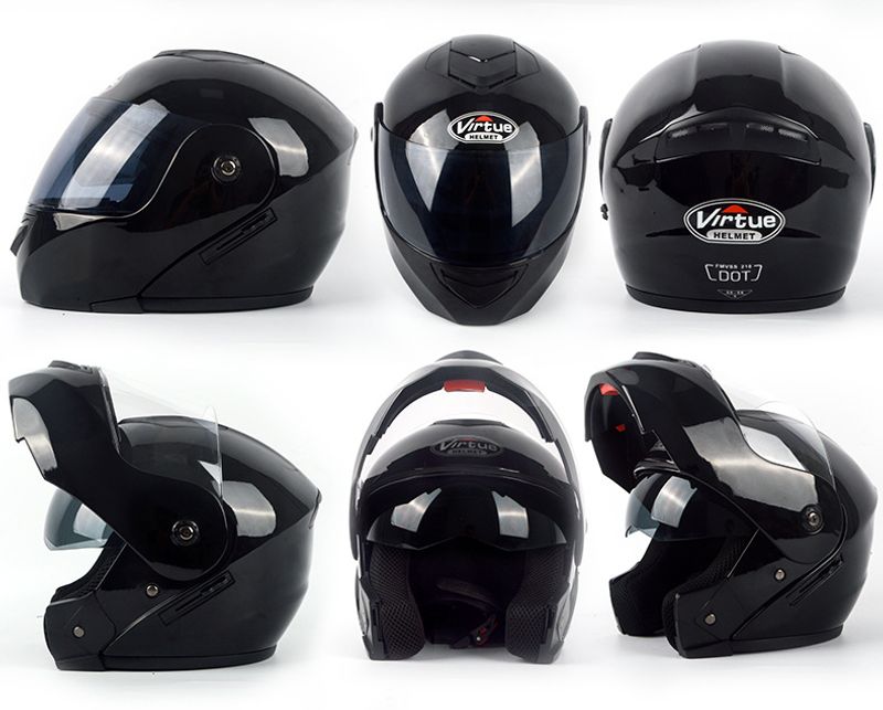 Casque de moto électrique à double lentille pour hommes et femmes, quatre saisons, Bluetooth, tendance et cool_voghion.com