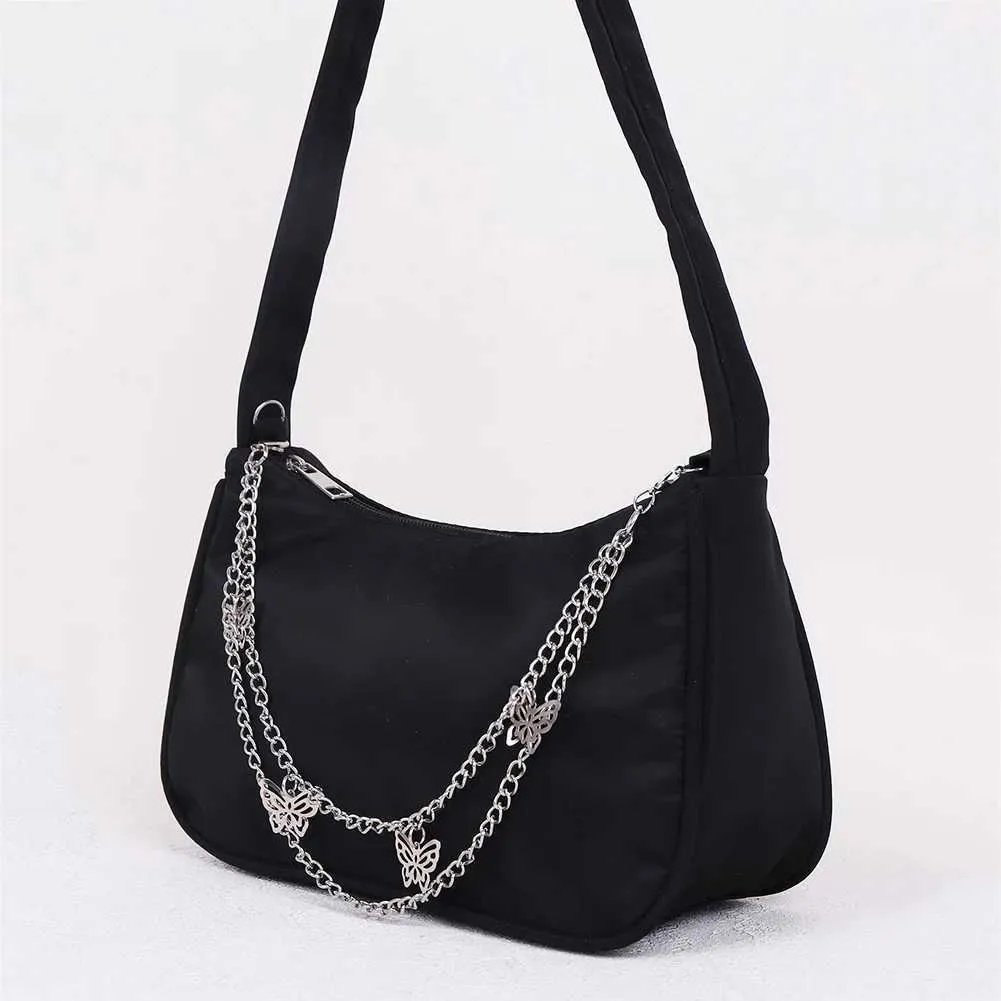 Solid color Shoe wallet chain Wen Underarm womens Fi top handle Cluhes black beige white bag Y241026_voghion.com