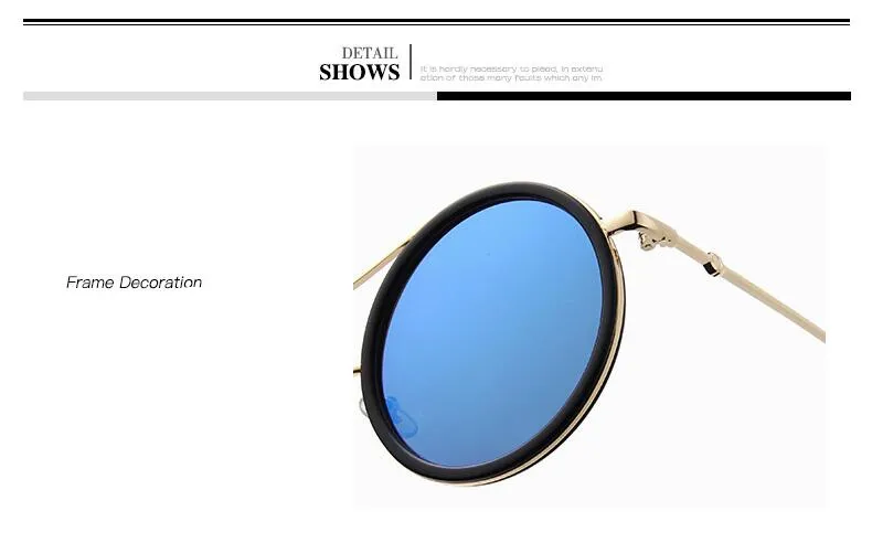 All'ingrosso-REALSTAR Brand Bee Occhiali da sole Donna Round Designer Rosso Verde Occhiali a specchio Donna 2018 Moda Retro Shades_voghion.com