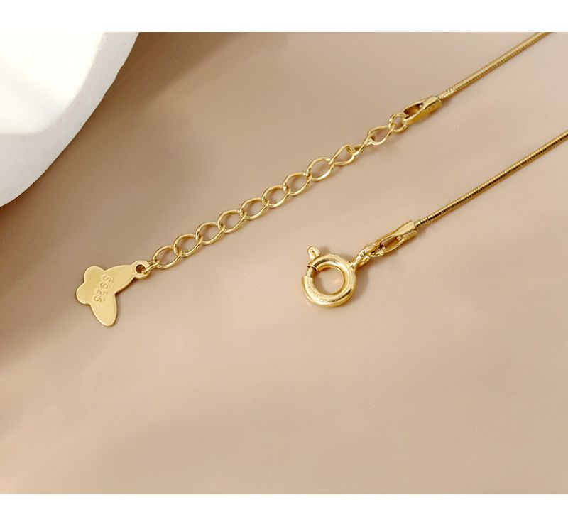 Collana in argento spezzato S Sterg Light Ladies Fashion Niche Joker Clavicle Chain_voghion.com