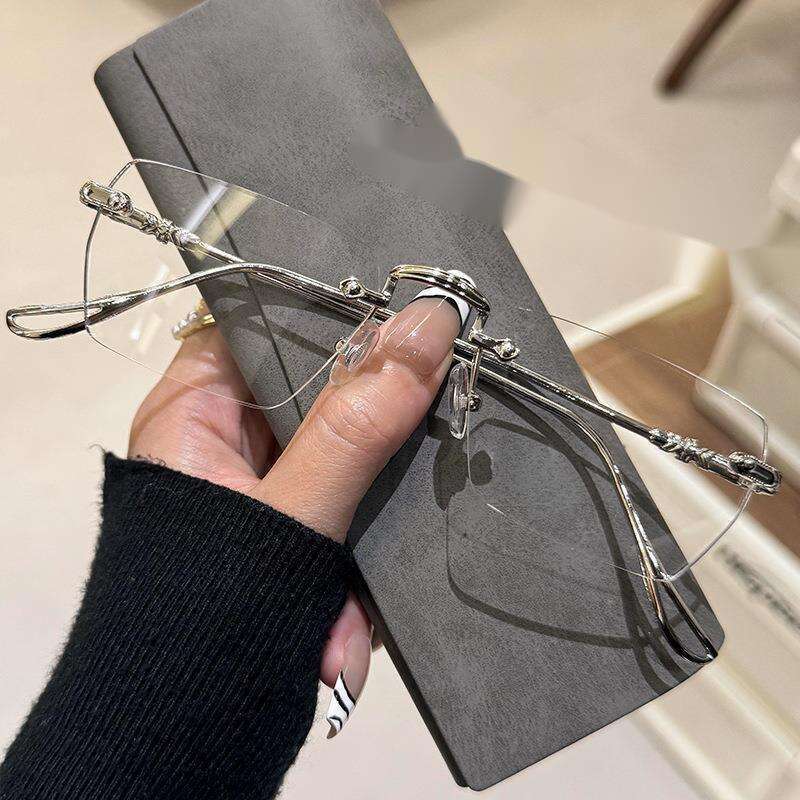 Cutting Edge Frameless Anti Blue Light Glasses For Women Can Be Equipped With Prescription Eye Frames, Instagram Style_voghion.com