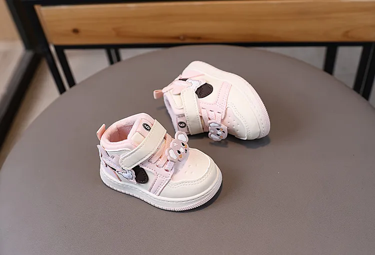 Scarpe per bambini, carine, da cartone animato, casual, adorabili, con suola morbida, per neonati, invernali, alla moda, antiscivolo, taglie 16 -_voghion.com