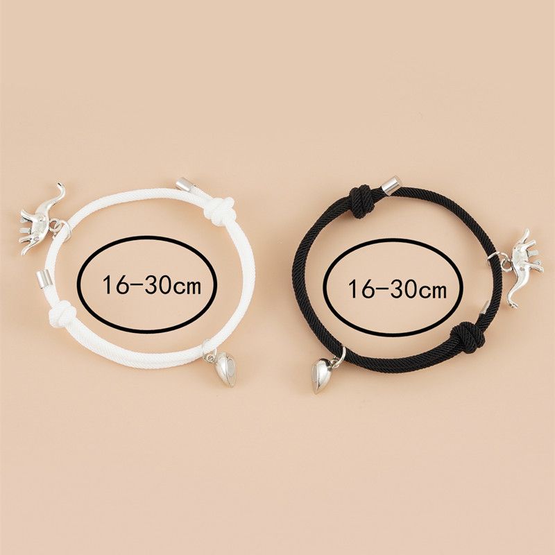 Bracelet créatif et mignon en forme de dinosaure en trois dimensions, pendentif pour bébé, boucle magnétique, pour couple_voghion.com