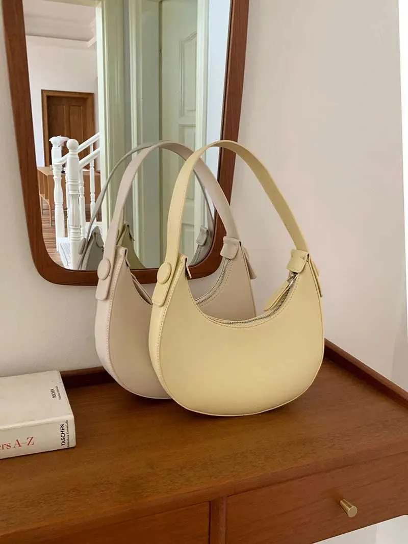 Elegant Women's Shoulder Bag And Handbag In Solid Pu Leather_voghion.com