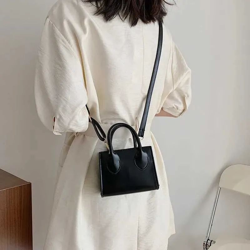 Retro Mini Square Handbag For Women Pu Leather Shoulder Messenger_voghion.com