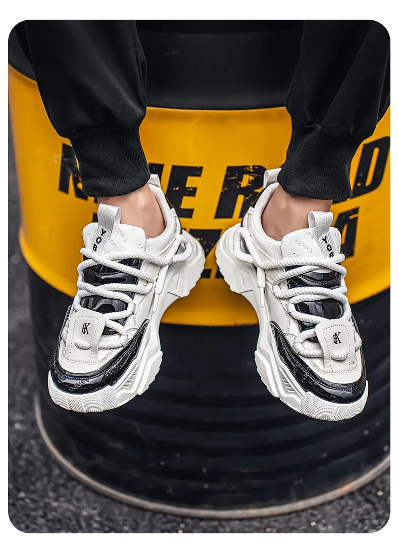 Sneakers casual uomo antiscivolo platform dad shoes alla moda_voghion.com