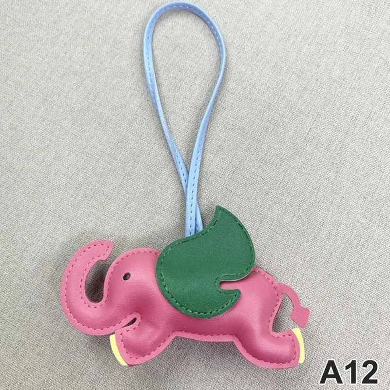 Designer de modă din piele PU aripi zburătoare elefant umeraș breloc pandantiv pentru femei accesorii pentru geantă de mână_voghion.com