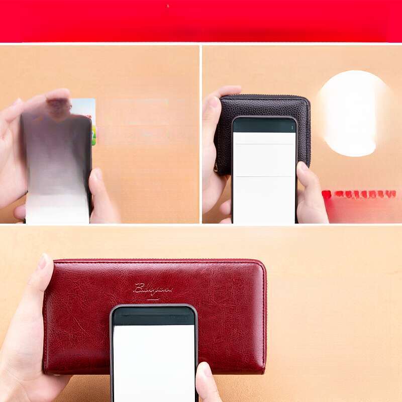 Lange Brieftasche aus echtem Leder mit Doppelreißverschluss und großer Kapazität, Handtasche, Brieftasche für Damen_voghion.com