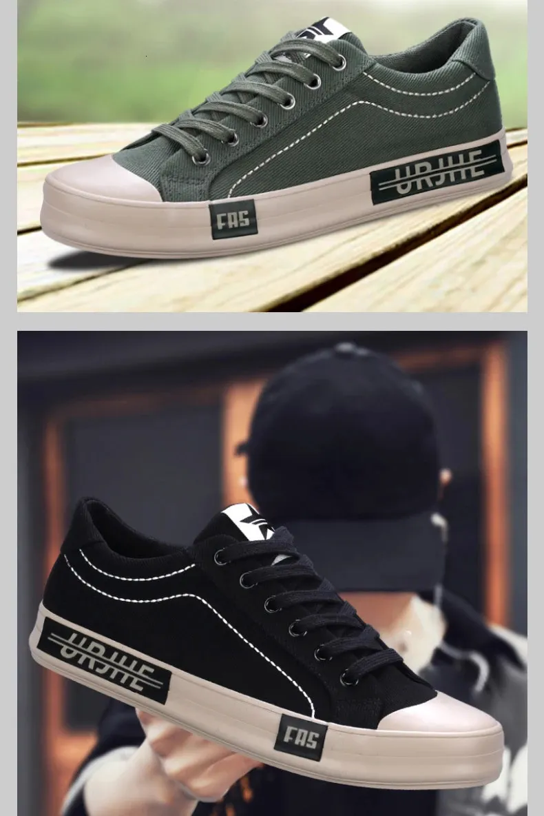 Hochwertige Herren-Canvas-Mode, bequeme Herren-Freizeitschuhe, atmungsaktiv, flach, zum Schnüren, für den Außenbereich, rutschfeste Herren-Sneakers 250225_voghion.com