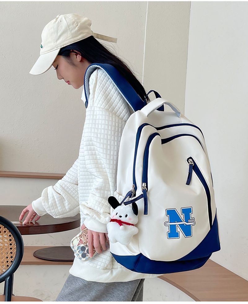 Mochila masculina e feminina de grande capacidade, à prova d'água, resistente ao desgaste, bolsa de viagem para curta distância ao ar livre, simples e_voghion.com