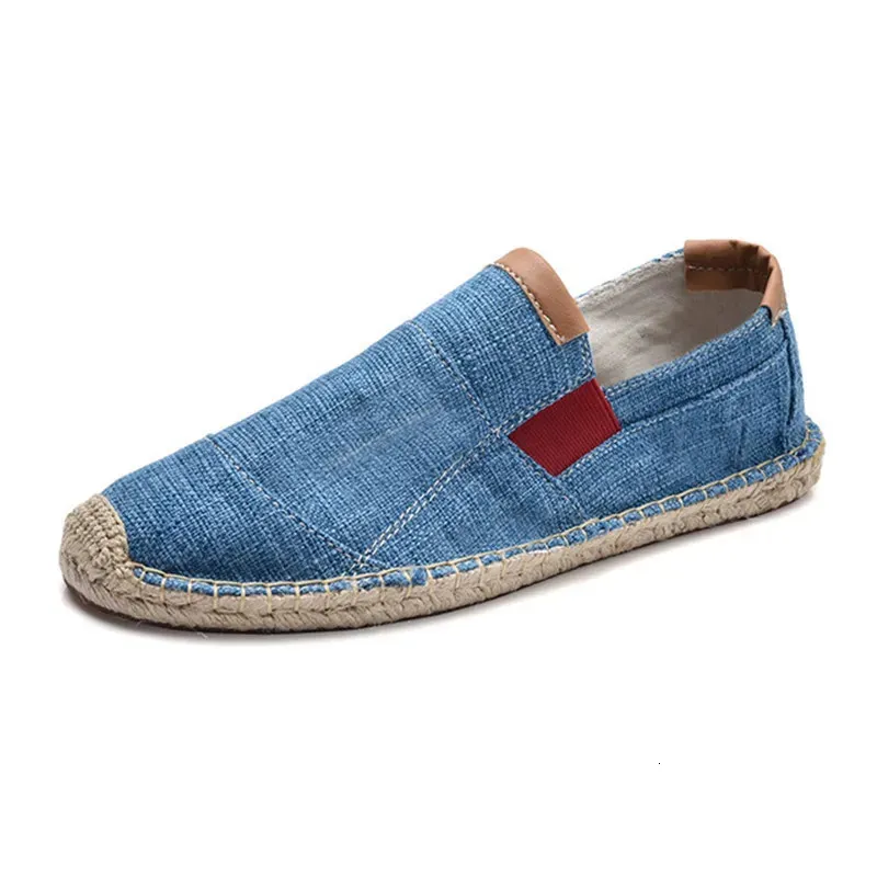 Chaussures décontractées en toile respirantes pour hommes, espadrilles souples à enfiler, mode chinoise, mocassins pour hommes 240611_voghion.com