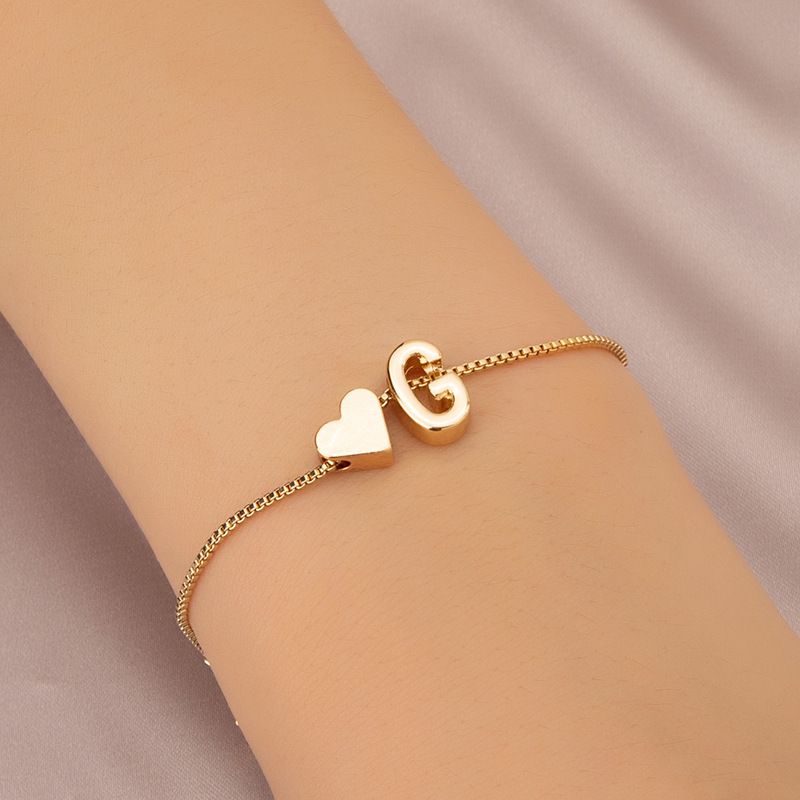 Bracelet Love Words Hand Personalized Jewelry Simple 26 English Letters_voghion.com