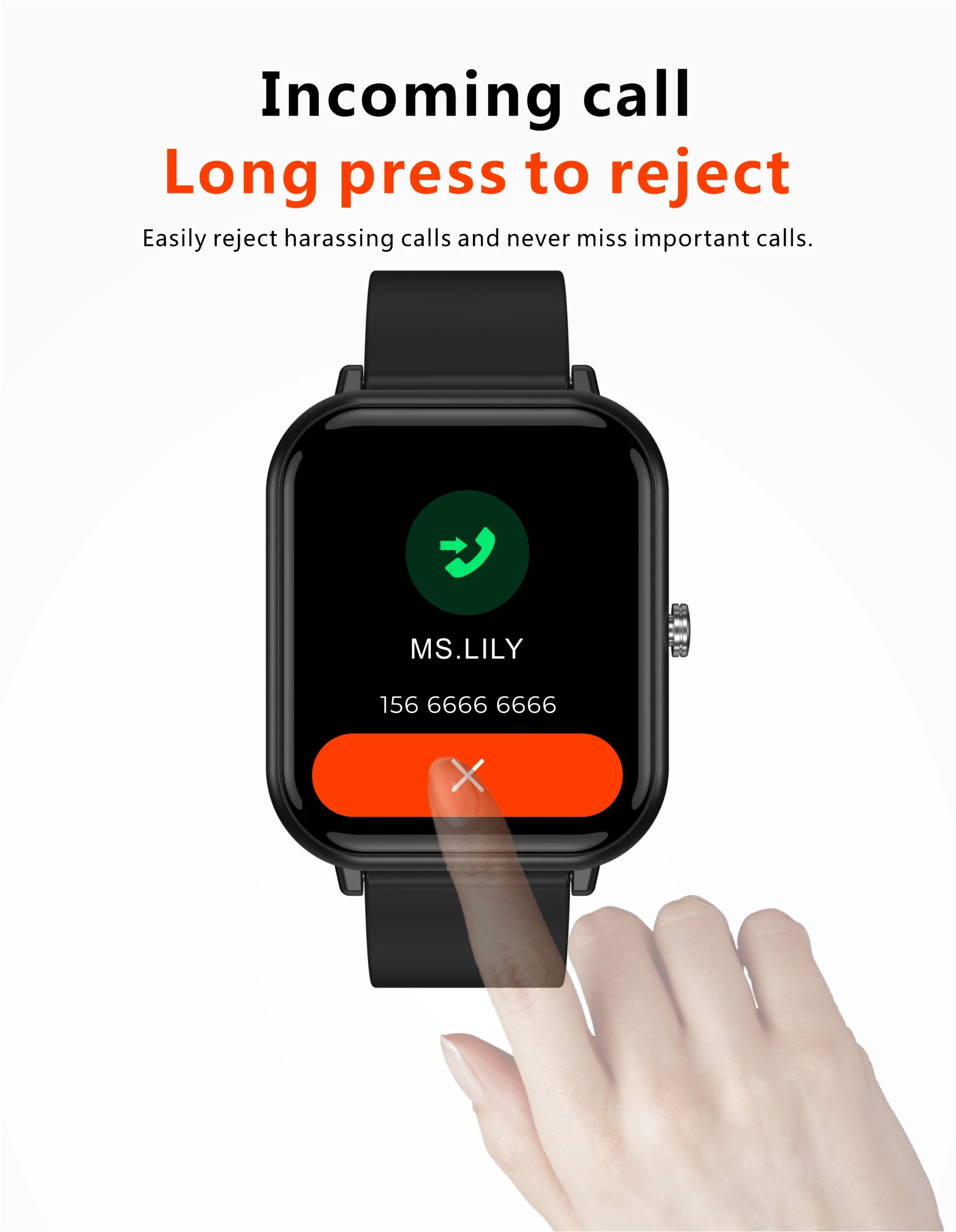 SmartWatch, Fitness Tracker with 24 Sports Modes, Monitor Step Calorie Counter, 1.7" Touch screen Smartwatch Fitness Watch for Android iPhone_voghion.com