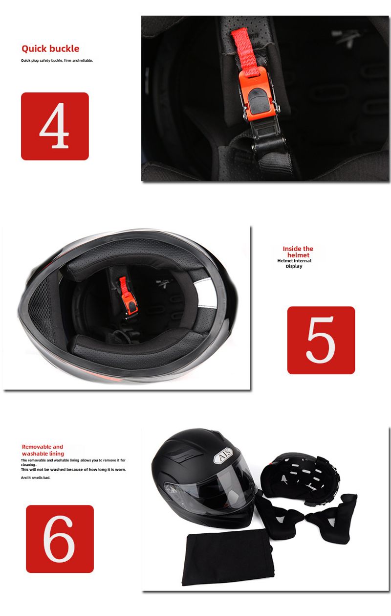 Electric Motorcycle Full Helmet Style Cool Summer Rider Scooter With Bluetooth Horns_voghion.com