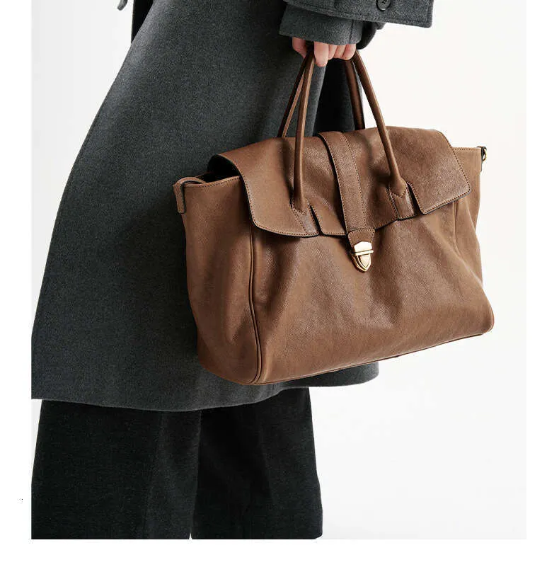 Jamhoo England Style Tote Bags For Women Designer Handbag And Purse 2024 New Vintage Lock Large Capacity Underarm Bag_voghion.com