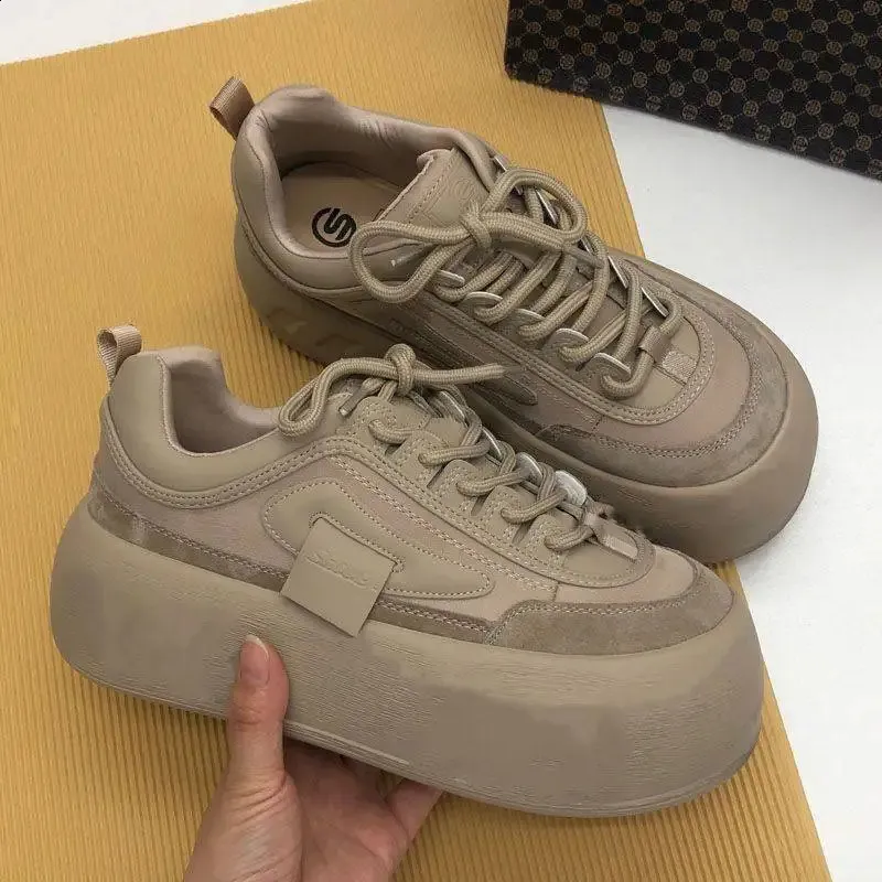 Chunky Platform Vulcanized Sneakers For Women Warm Winter Boots_voghion.com
