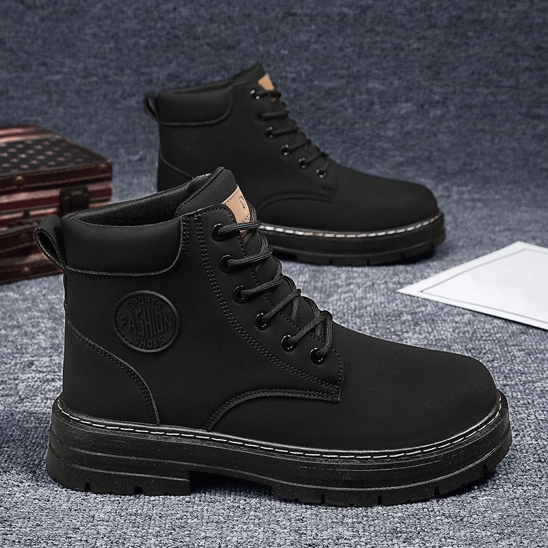 Spring 2025 New Breathable Martin Boots Men’s Retro Workwear Boots