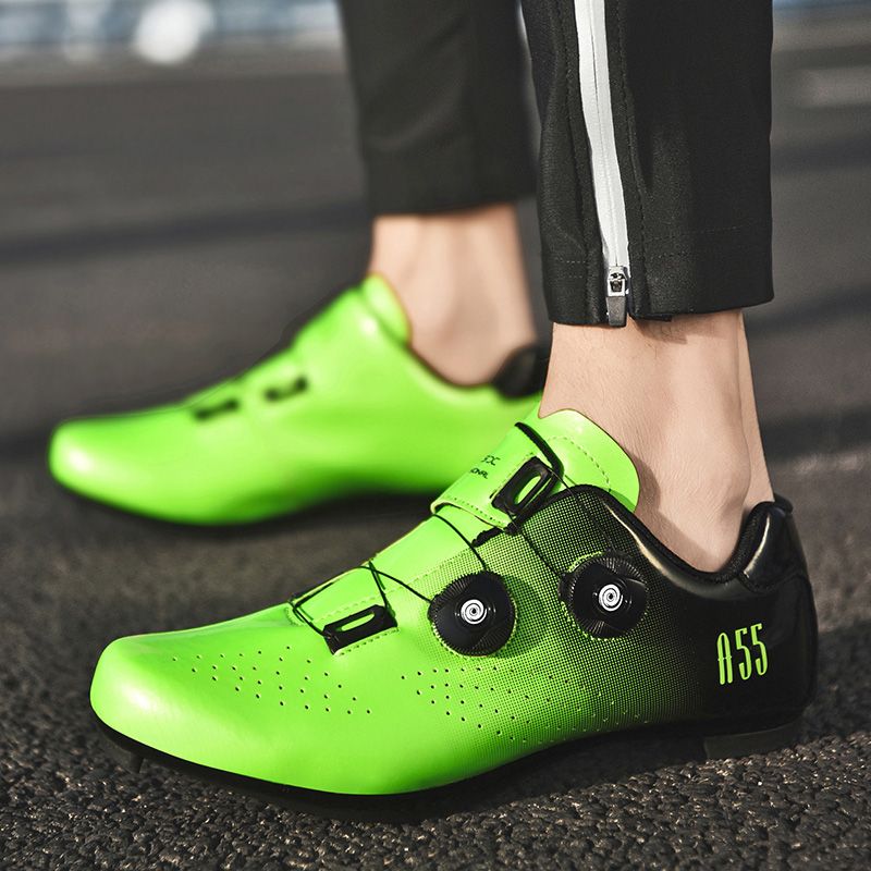 Cost performance Men's ultra light self-locking professional flat shoes, optional D-pedal, road bike compeon_voghion.com