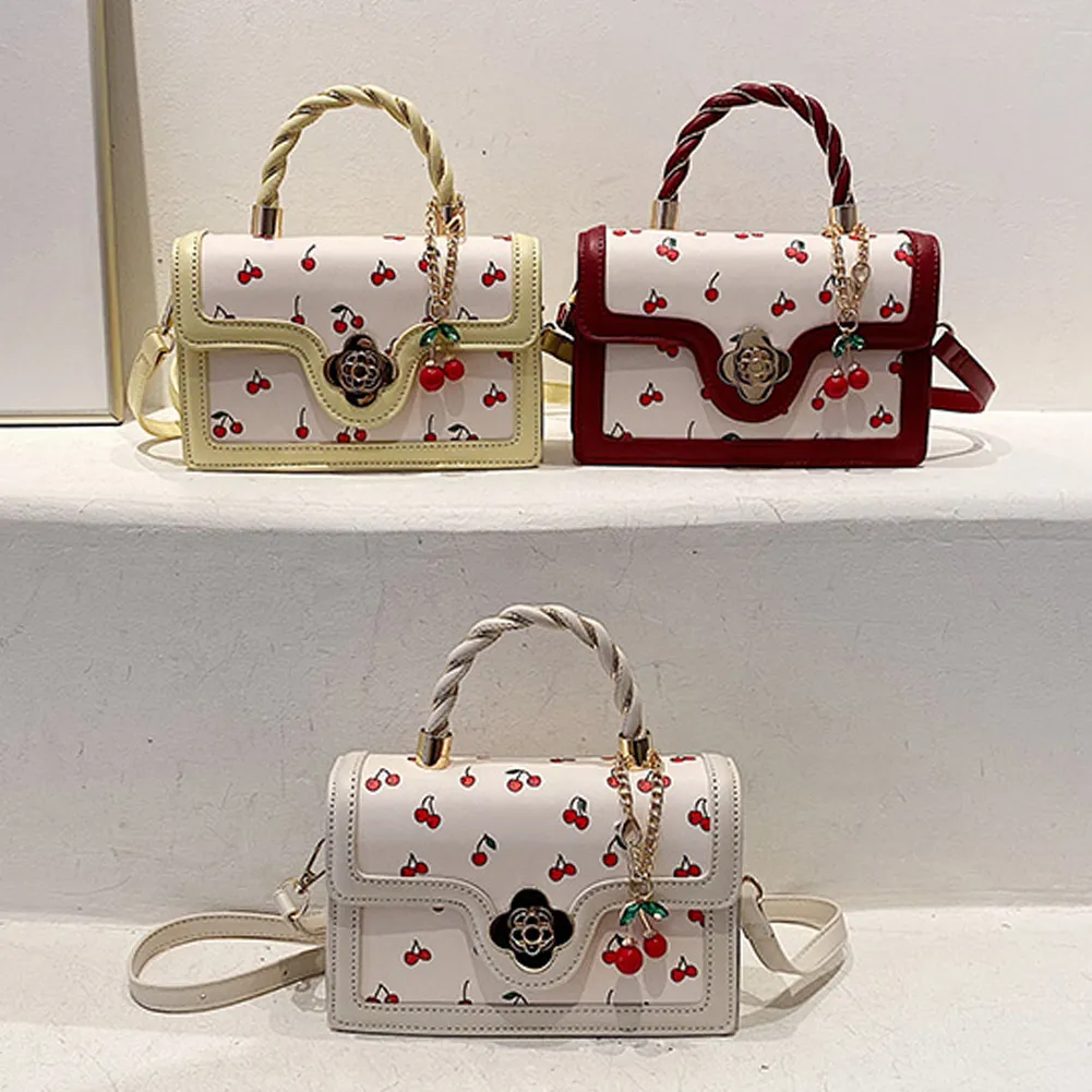 Totes Dames Kersen Schoudertas Verstelbare Band Zoete Crossbody Veelzijdige Mode Tote Handtas Vrouwelijke Dagelijkse Reis_voghion.com