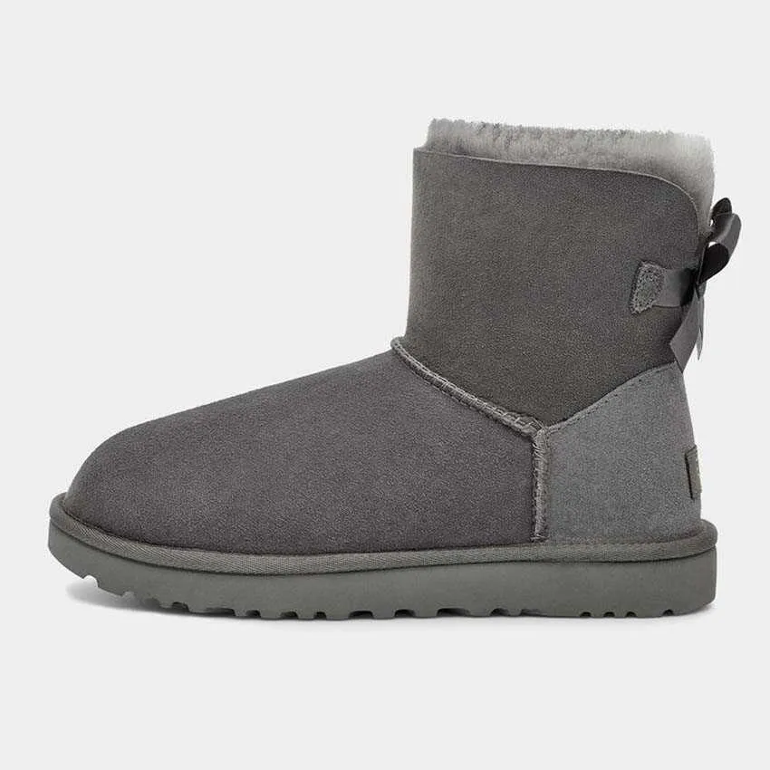 Designer AUS Snow DamesZwarte Enkel Platform Flats Combat Boots Lage Hak Veterschoenen Leren Kettingen Gesp Dames Kinderen_voghion.com