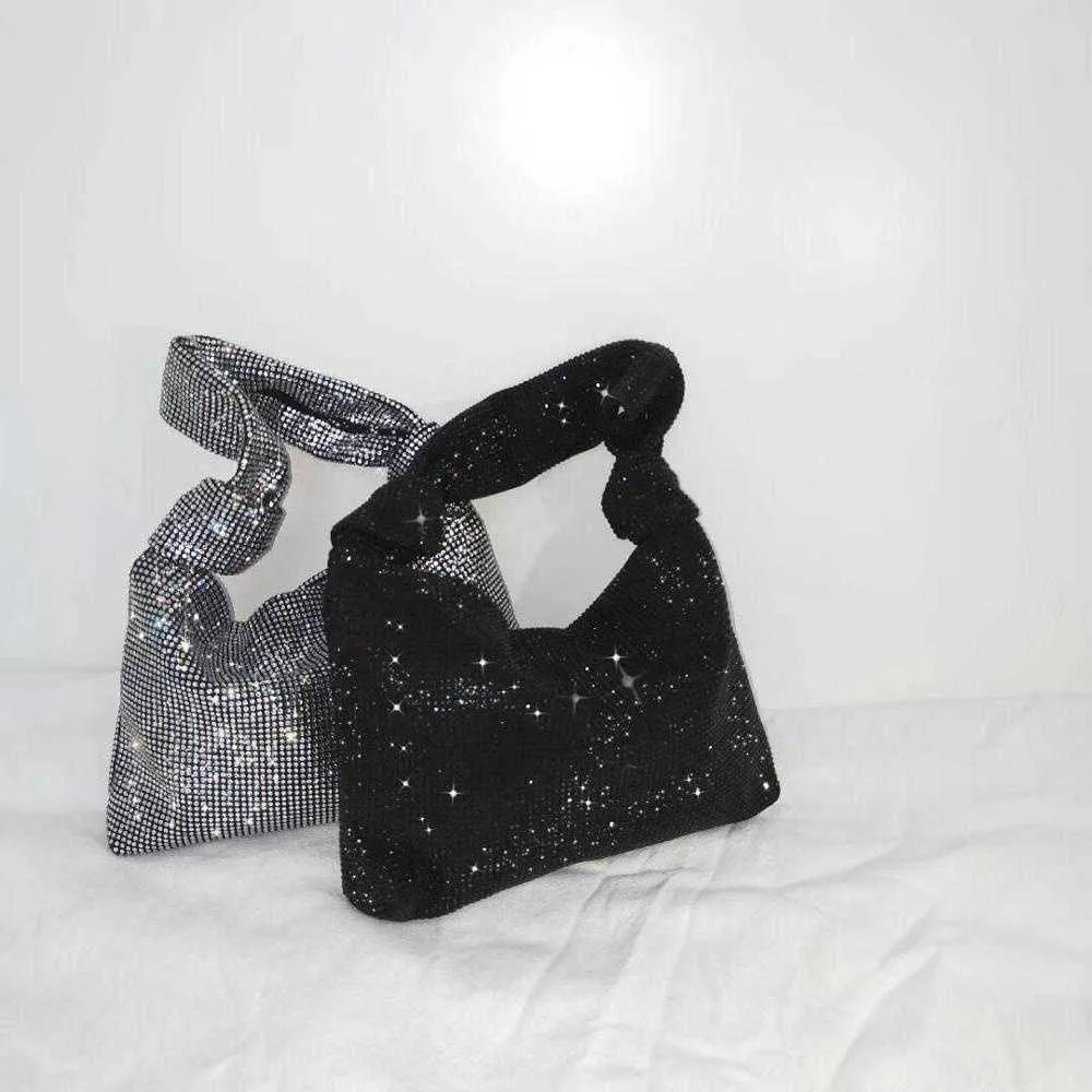 Sacs à main pour femmes Sier Black Rhie Sacs de soirée Petites pochettes Sac neuf Sac A Main Femme Mode Mini Sacs Sacs C241210_voghion.com