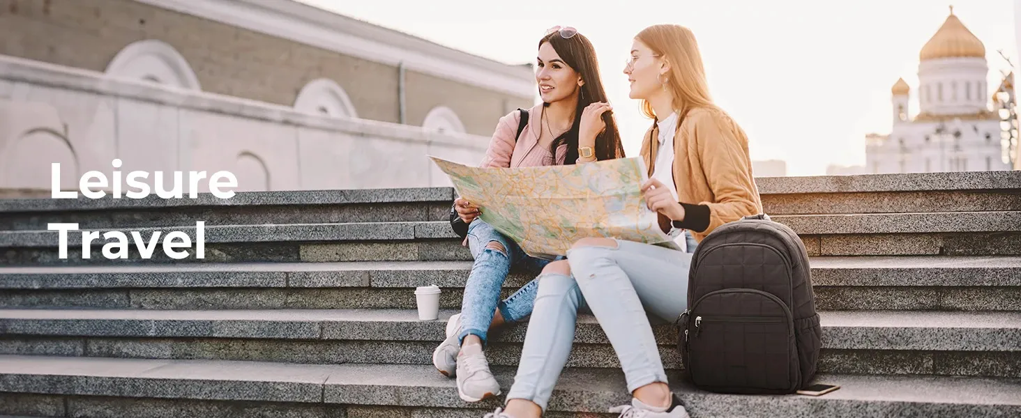Modieuze laptop rugzak voor dames met grote capaciteit voor reizen_voghion.com