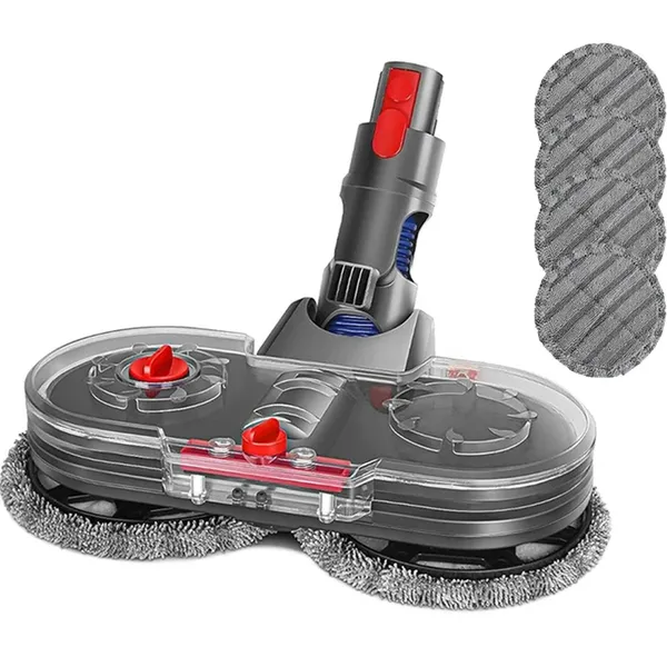 Tête de balai électrique pour aspirateurs V7, V8, V10, V11 et V15 : accessoire de nettoyage avec réservoir d’eau et chiffon de nettoyage inclus._voghion.com