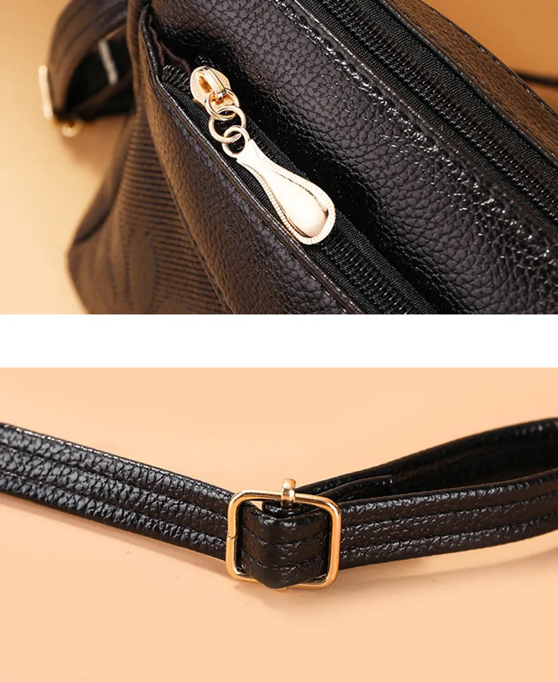 Borsa a tracolla in pelle PU con stampa vintage Yogodlns, da donna, con tracolla multitasche, per cellulare e borsetta_voghion.com